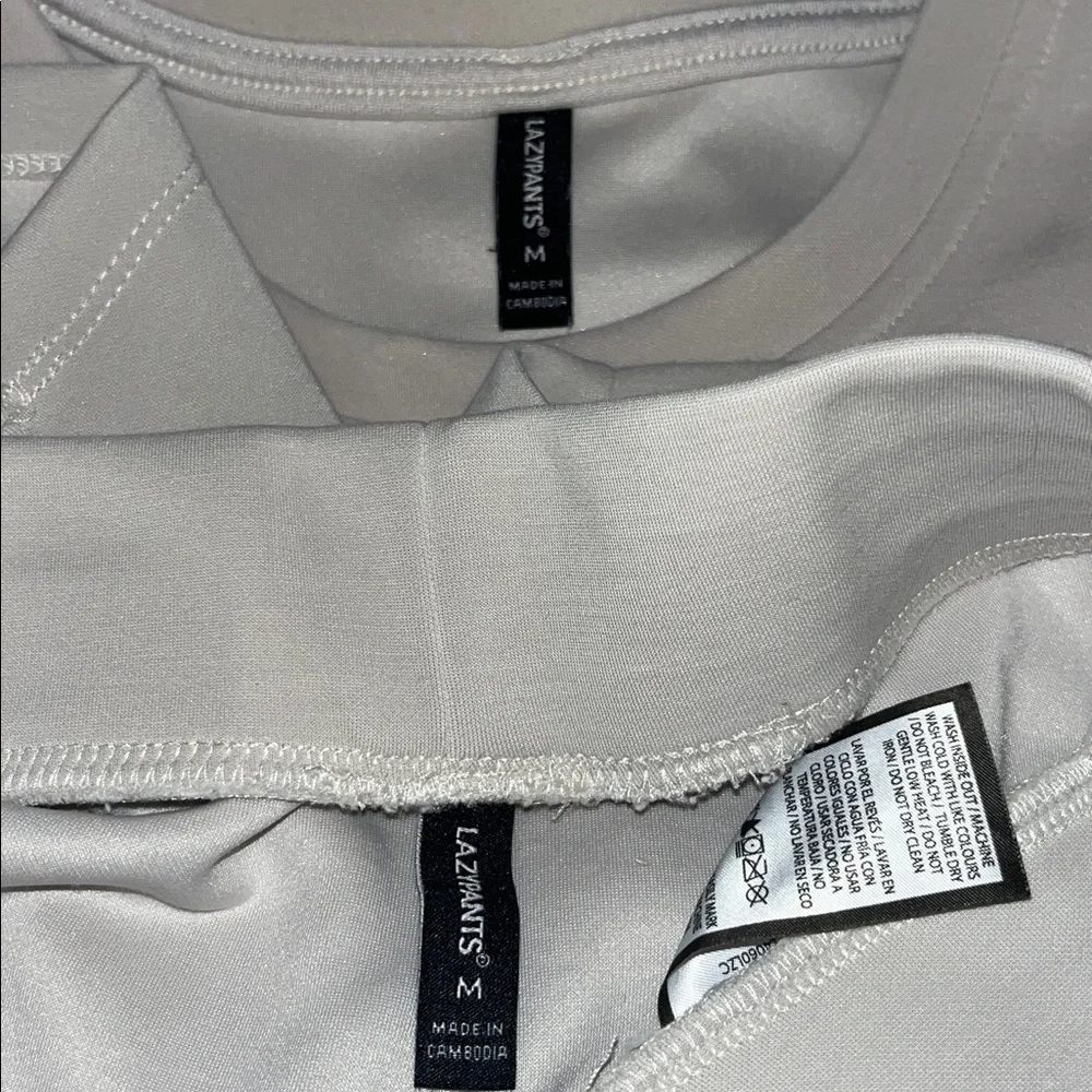 Lazypants Women's Luxe Crewneck & short set | size medium